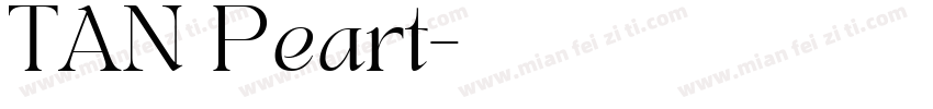 TAN Peart字体转换